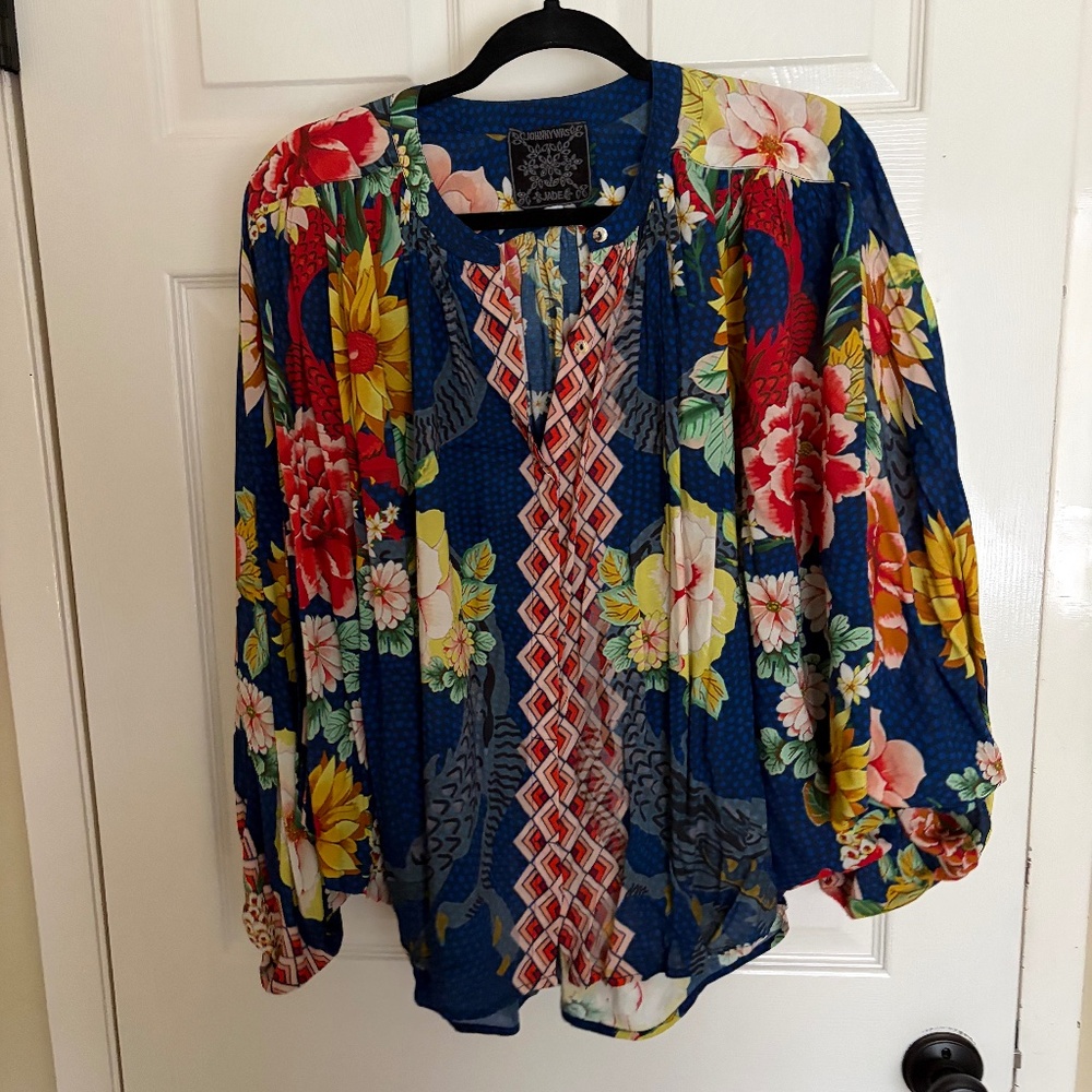 Johnny Was printed blouse